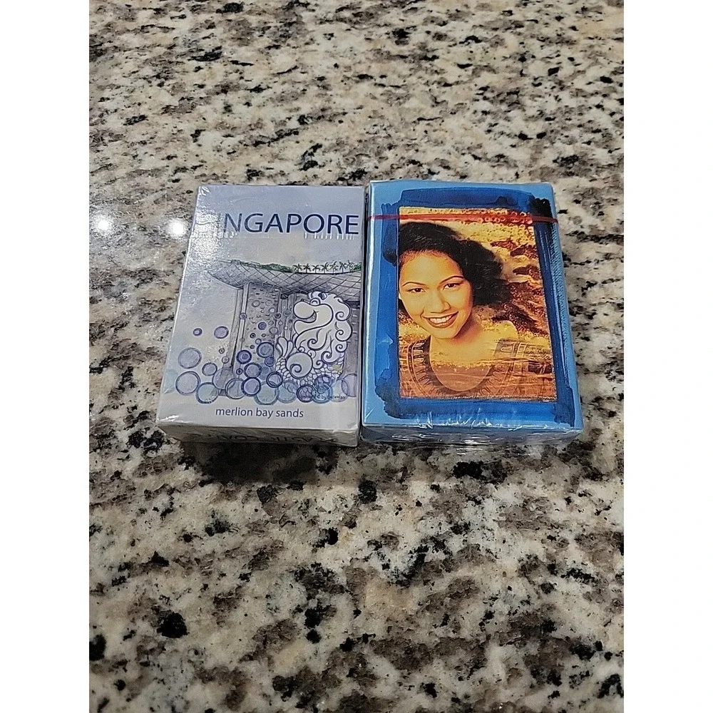 Lot Of 2 Singapore Airlines Playing Cards Deck Unopened But‎ Has Package Damage